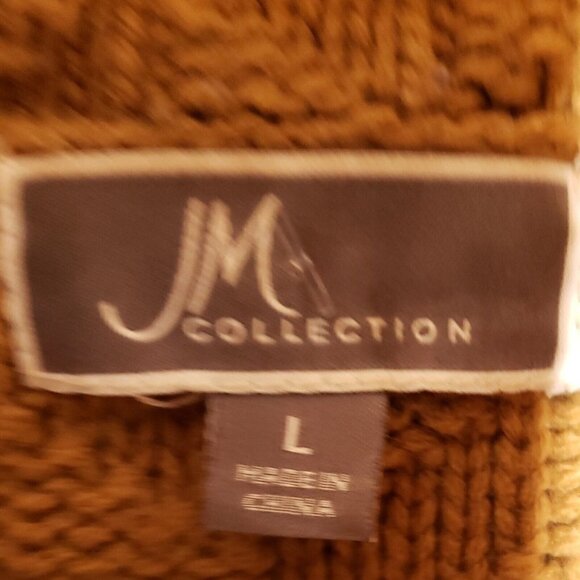 JM Collection Womens Brown Chunky Cardigan Large - Picture 6 of 7